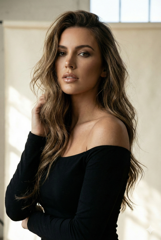 Nano-Tip 22" 25g Professional Hair Extensions - #512 Lone Star Brunette by Garyn Santos