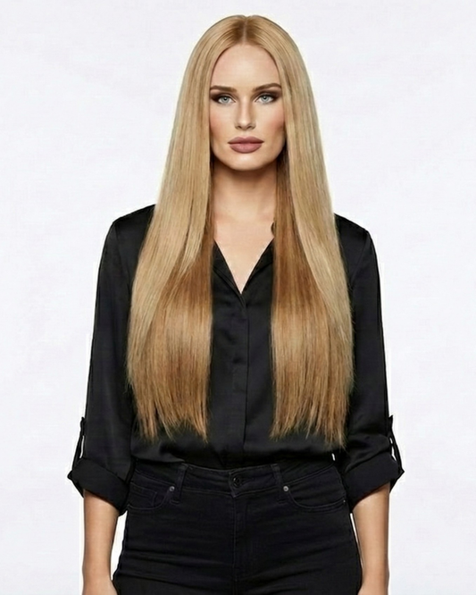 Nano-Tip 18" 25g Single Donor Virgin - #6/18 Sea Salt & Caramel (aka Highlight Hot Toffee Blonde)