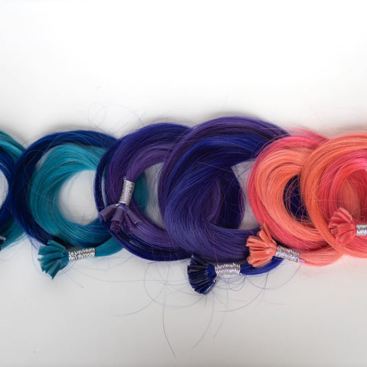 Tape-in 18” 25 grams (10 Pack) Professional Hair Extensions VIVIDS #54/83 Ombré Light Violet (light purple to dark purple) by Garyn Santos