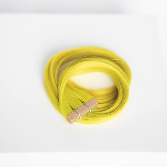 Tape-In 18” 25 grams (10 Pack) Professional Hair Extensions VIVIDS #45/67 VIVID Yellow by Martha Nicola