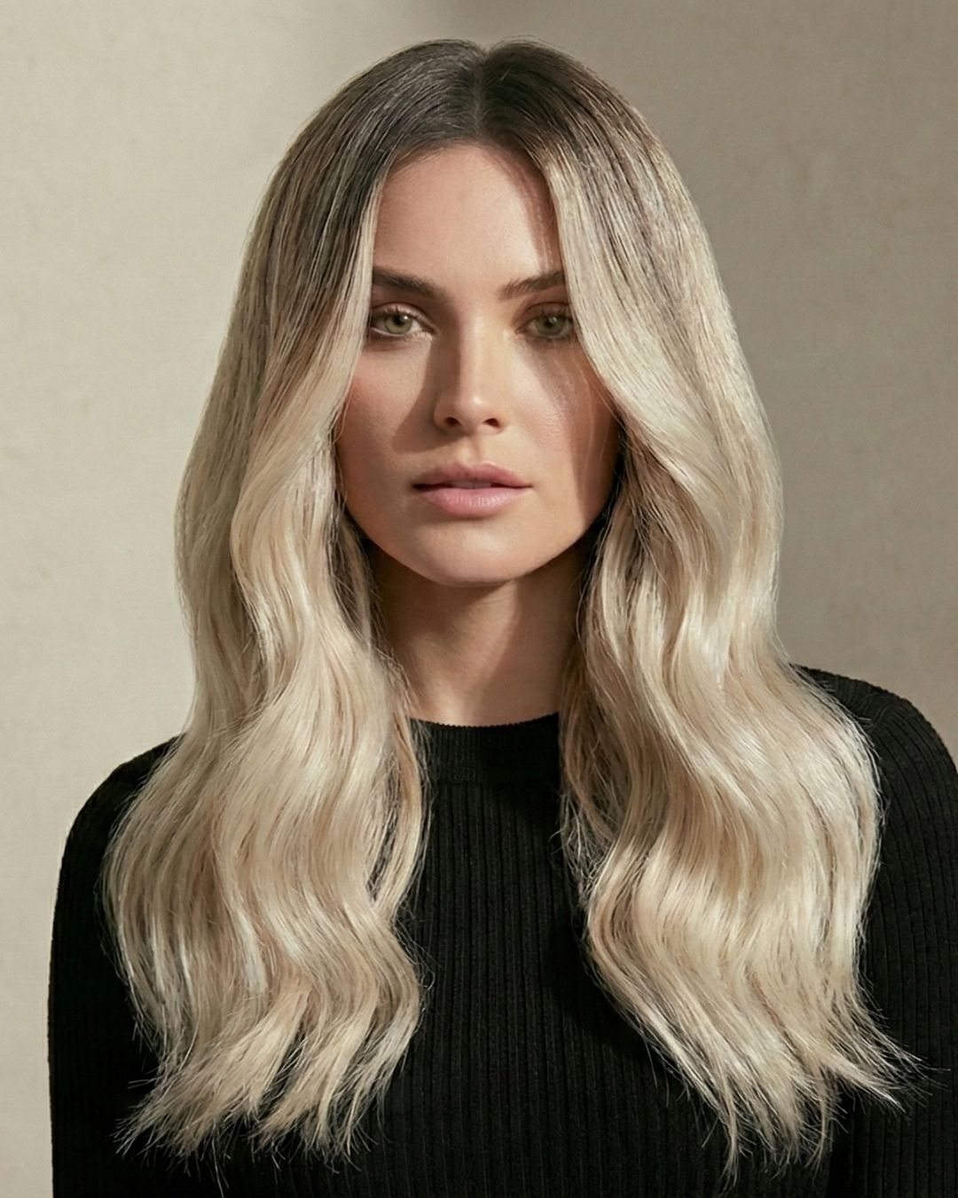 Tape-In 24" 55g Single Donor Virgin - #T1CC/80 Smokey Blonde (aka Cool Mochachino Brown/White Blonde)