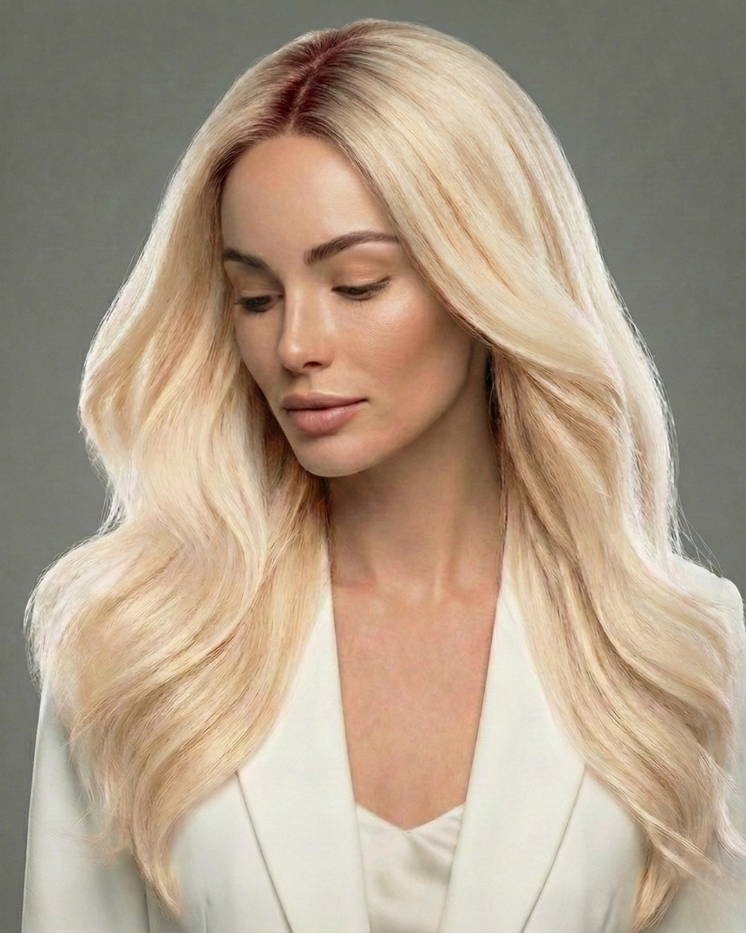 I-Tip 22" 25g Single Donor Virgin -#T3/60 Cocoa Rooted Blonde (aka Rooted Walnut Brown/Ash Blonde)