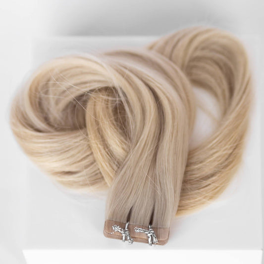 Tape-In 24" 55g Single Donor Virgin - #80 Hollywood Blonde (aka White Blonde)