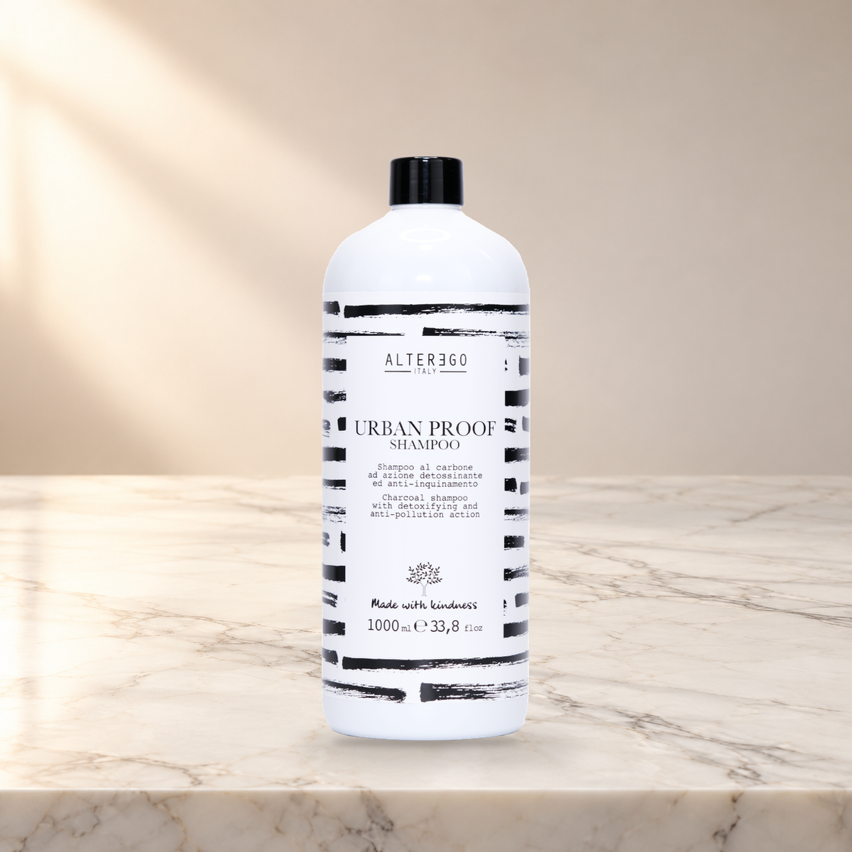 ALTER EGO ITALY - Urban Proof Collection - Urban Proof Shampoo — 1000ml — product photo on marble countertop