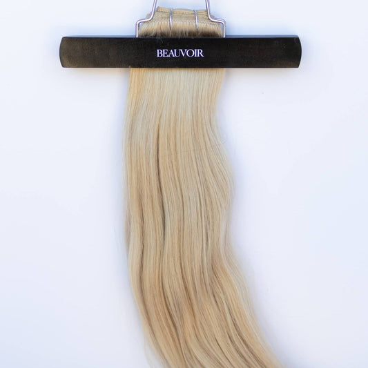 Machine-Tied Weft 16" 120g Pro Blend Hair Extensions - #16 Paris Blonde (aka Vanilla Blonde)