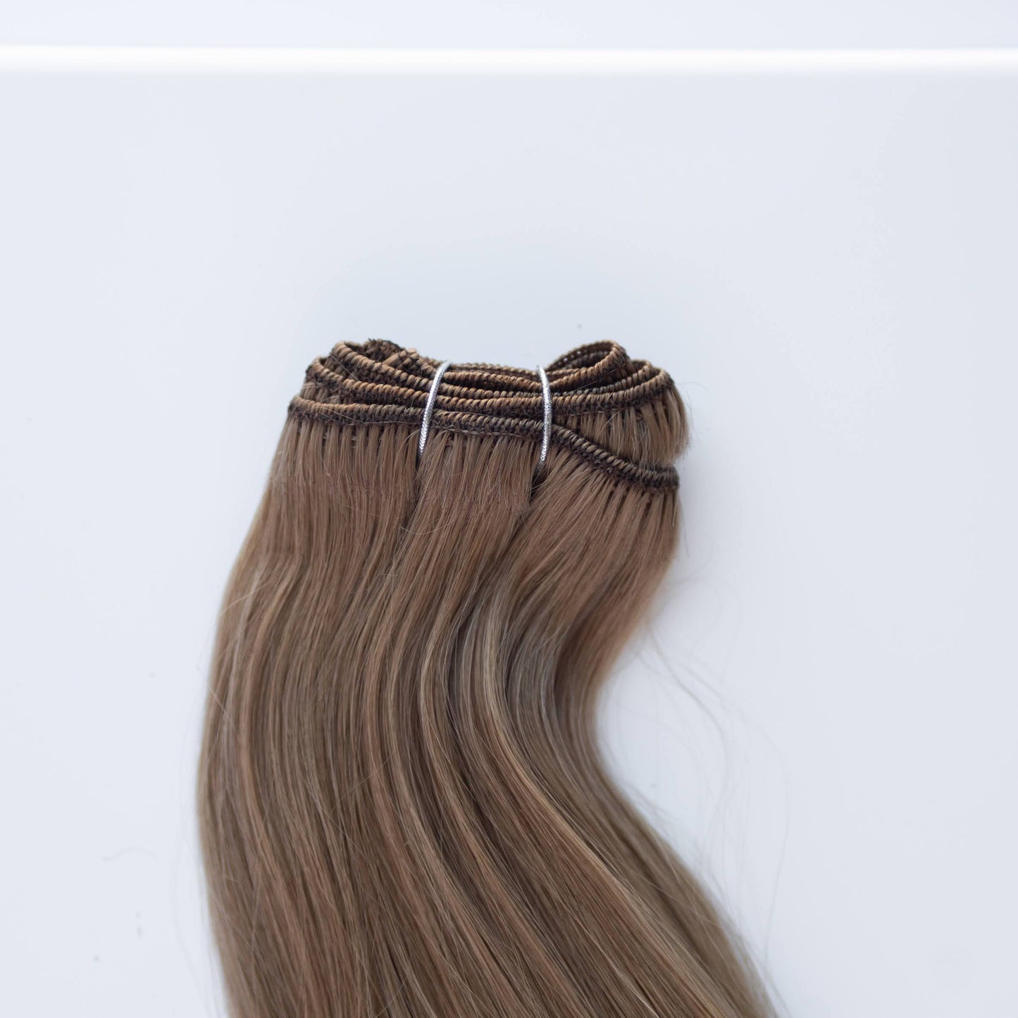 Machine-Tied Weft 20" 145g Pro Blend Hair Extensions - #6 Cinnamon Brown (aka Chestnut Brown)