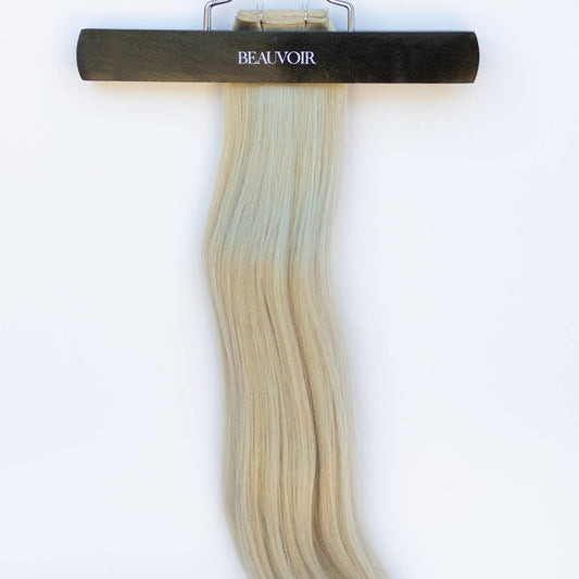 Genius (Micro) Weft 22" 88g Pro Blend Hair Extensions - #66 Pinot Grigio (aka Icy Silver)