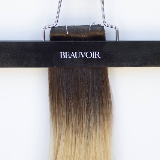 Butterfly Weft 20" 60g Pro Blend - #2/18 Café Noir Balayage (aka Balayage Dark Brown/Dirty Blonde)