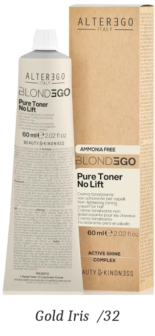 BlondEgo No Lift Toner — Gold Iris /32 packaging