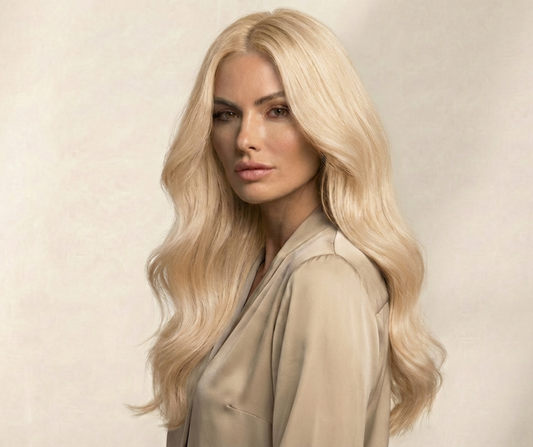 Butterfly Weft 16" 50g Pro Blend - #22 Southern Belle Blonde (aka Light Ash Blonde)