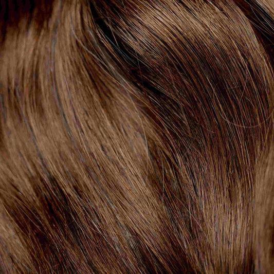Nano-Tip 18" 25g Single Donor Virgin - #4 Roasted Walnut (aka Chocolate Brown)