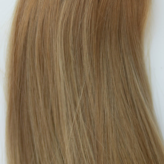 Tape-In 18" 50g Pro Blend Hair Extensions - #6/18 Sea Salt & Caramel (aka Highlight Hot Toffee Blonde)