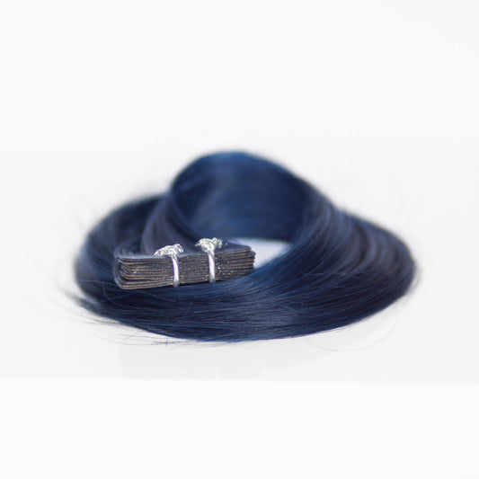 Tape-In 18” 25 grams (10 Pack) Professional Hair Extensions VIVIDS  #45/52 VIVID Navy by Martha Nicola