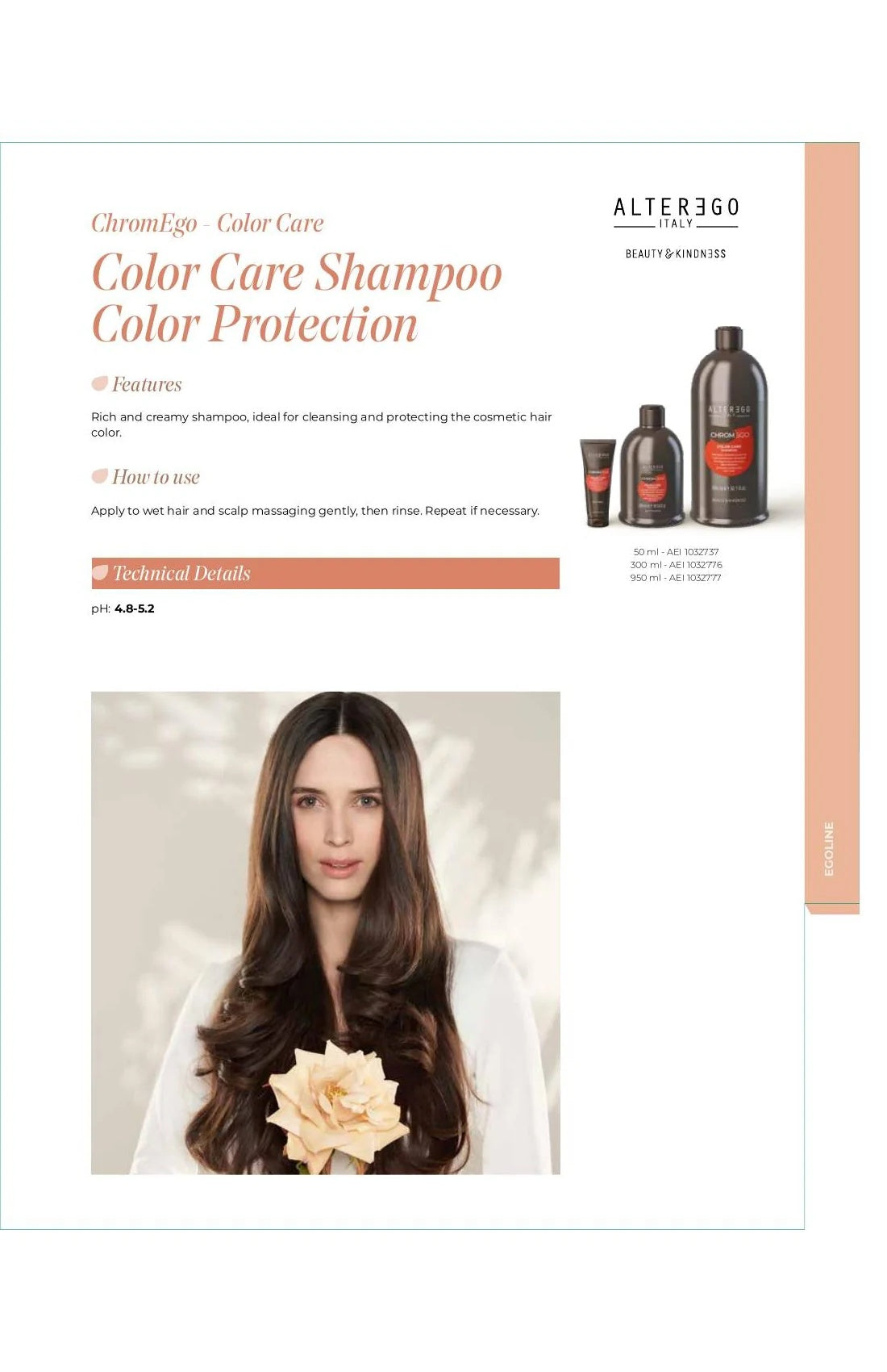 Alter Ego Italy ChromEgo — Color Care Shampoo / 50 ML / 1.69 oz