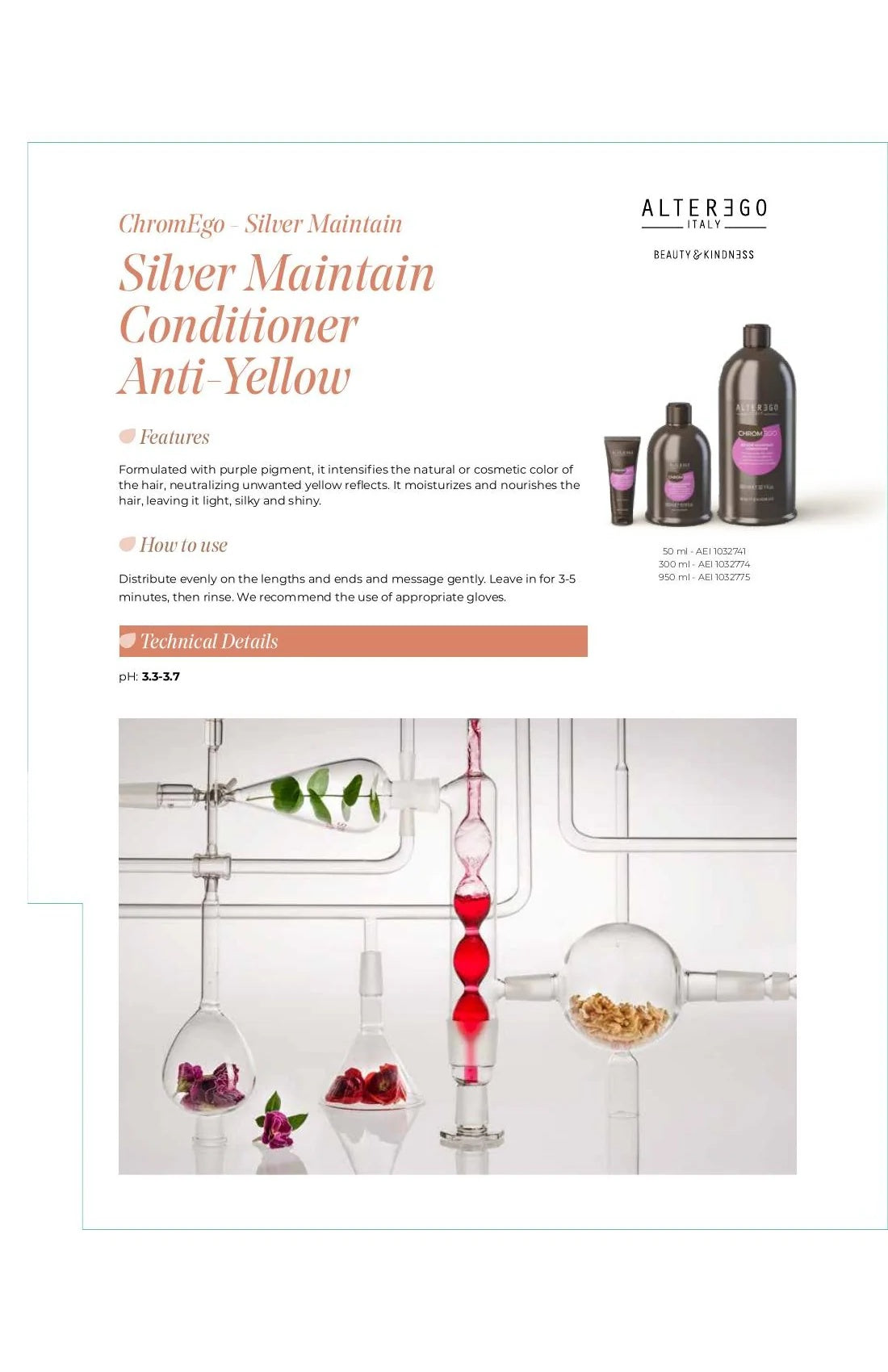 Alter Ego Italy ChromEgo — Silver Maintain Conditioner / 50 ML / 1.69 oz