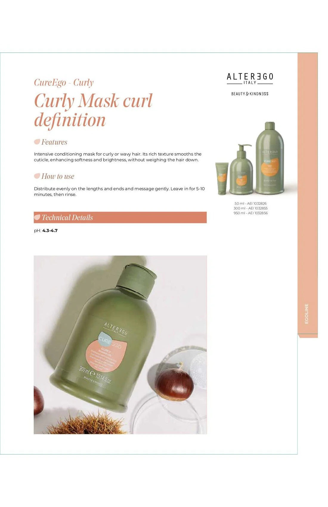 Alter Ego Italy CureEgo — Curly Mask / 50 ML / 1.69 oz