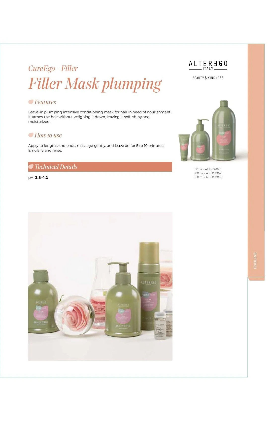 Alter Ego Italy CureEgo — Filler Mask / 50 ML / 1.69 oz