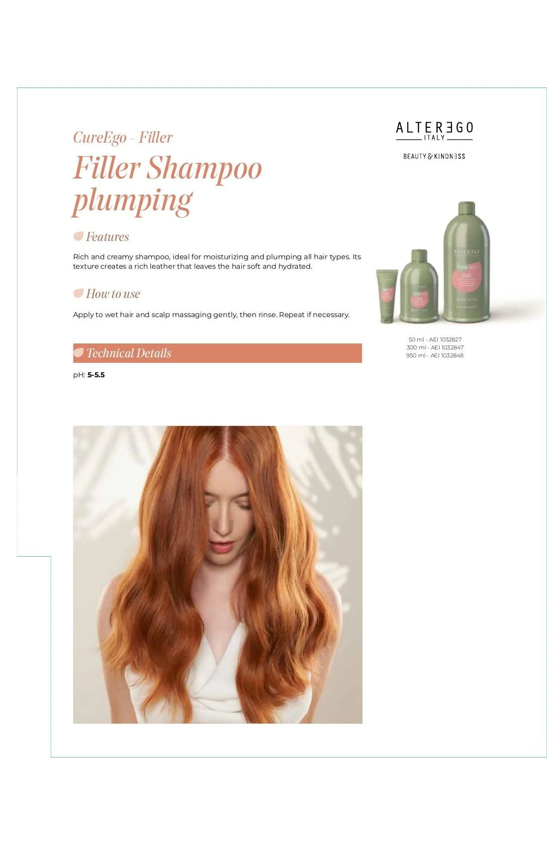 Alter Ego Italy CureEgo — Filler Shampoo / 50 ML / 1.69 oz