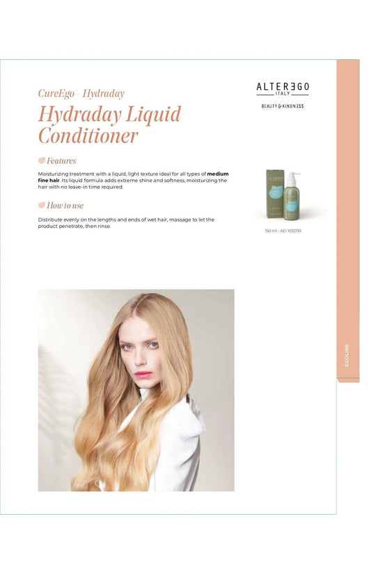 Alter Ego Italy CureEgo — Hydraday Liquid Conditioner / 150 ML / 5.07 oz