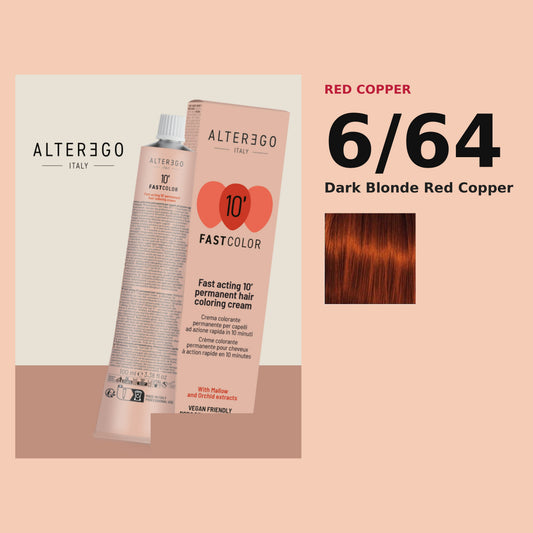 Alter Ego Italy FAST Color 10' 6/64 Dark Blonde Red Copper hair color