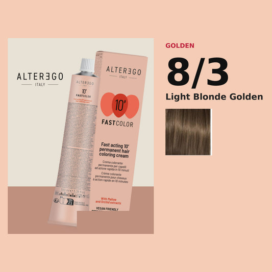 Alter Ego Italy FAST Color 10' 8/3 Light Blonde Golden hair color