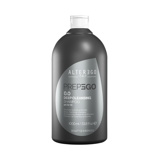 Alter Ego Italy Shapego — PrepEgo Deep Cleansing Shampoo / 1000 ML / 33.81 oz — current manufacturer product photo — SKU 1032527