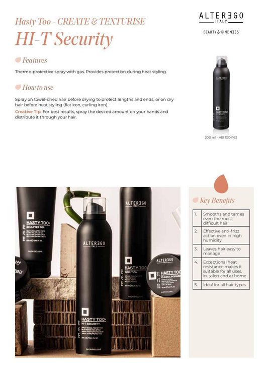 Alter Ego Italy Create & Texturize — Create & Texturise - HI-T Security - 300 ml / 10.14 oz