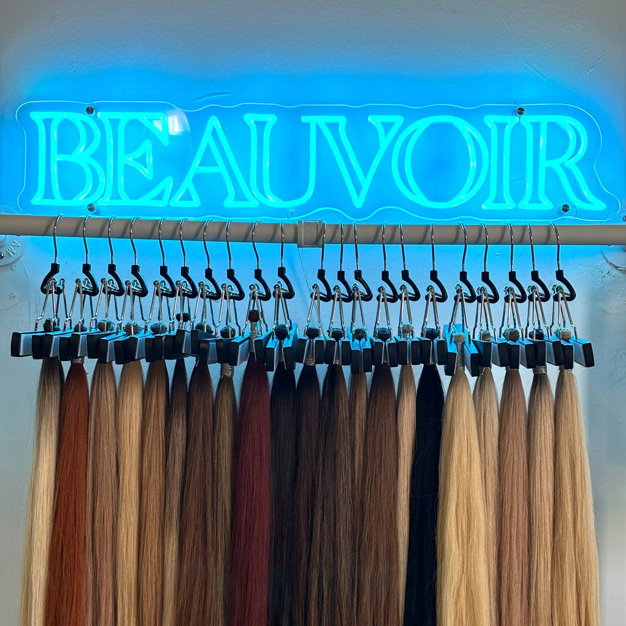 Beauvoir Blue Neon Sign