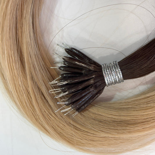 Nano-Tip 22" 25g Single Donor Virgin - #2/18 Café Noir Balayage