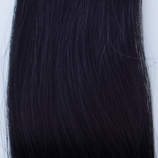 Machine-Tied Weft 16" 120g Pro Blend - #1 Noir (aka Jet Black)