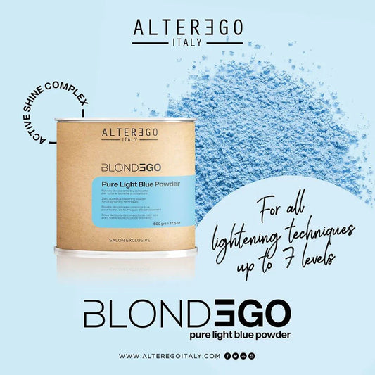 Alter Ego Italy BlondEgo — Pure Light Blue Powder - 500 GR / 17.6 oz
