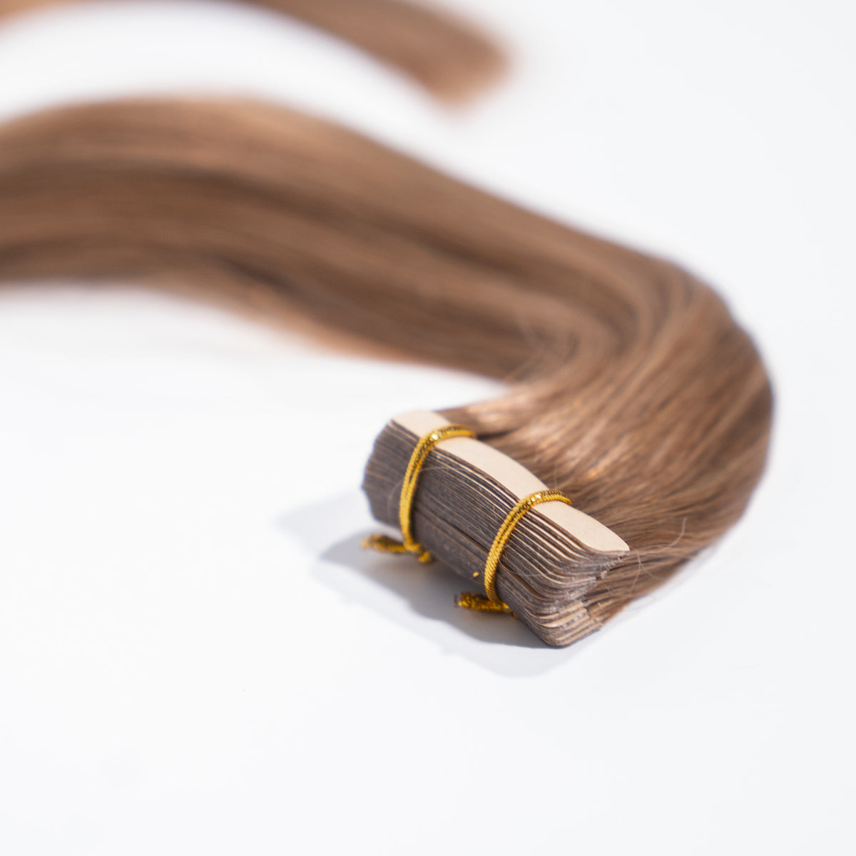 Tape-In 18" 50g Professional Hair Extensions - #6 Cinnamon Brown (aka Chestnut Brown)