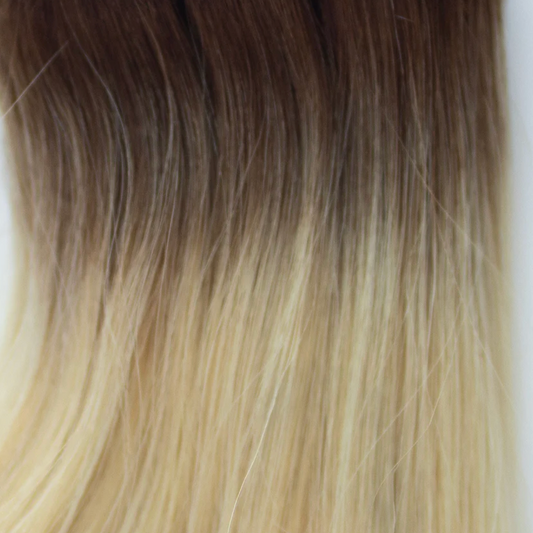 Nano-Tip 18" 25g Professional Hair Extensions - #T3/60 Cocoa Rooted Blonde (aka Rooted Walnut Brown/Ash Blonde)