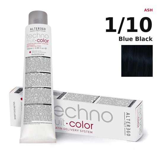 Alter Ego Italy Technofruit Color 1/10 Blue Black hair color