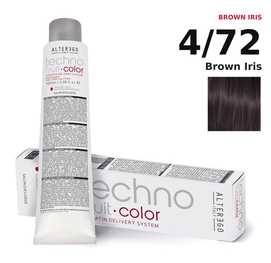 Alter Ego Italy Technofruit Color 4/72 Brown Iris hair color