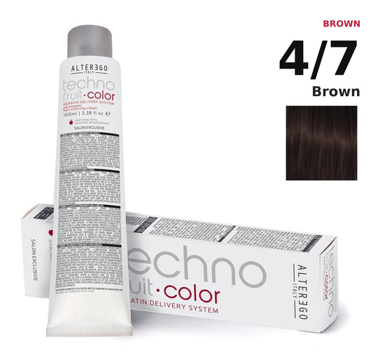Alter Ego Italy Technofruit Color 4/7 Brown hair color