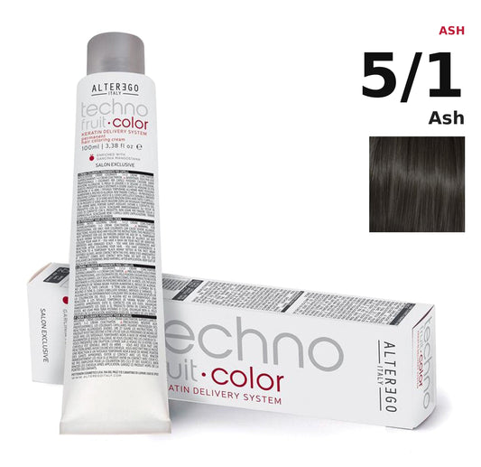 Alter Ego Italy Technofruit Color 5/1 Ash hair color