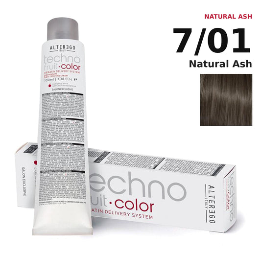 Alter Ego Italy Technofruit Color 7/01 Natural Ash hair color
