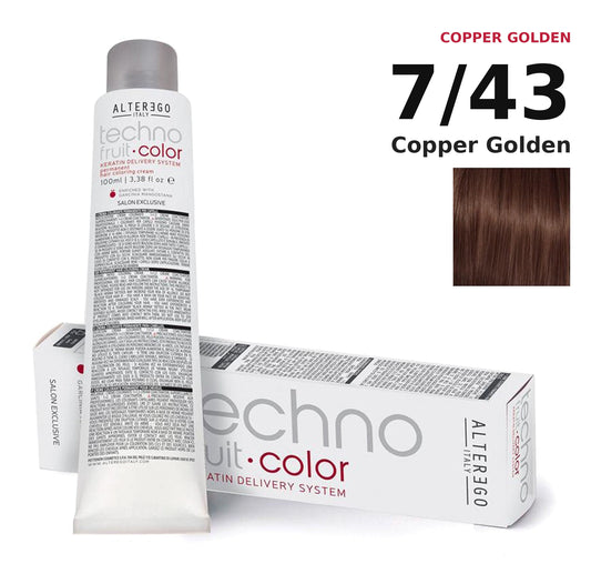 Alter Ego Italy Technofruit Color 7/43 Copper Golden hair color