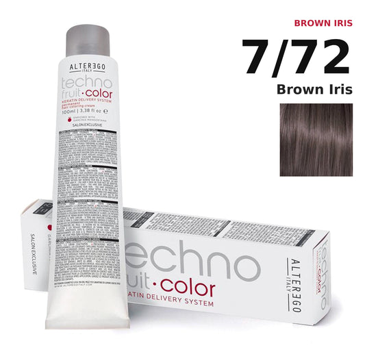 Alter Ego Italy Technofruit Color 7/72 Brown Iris hair color