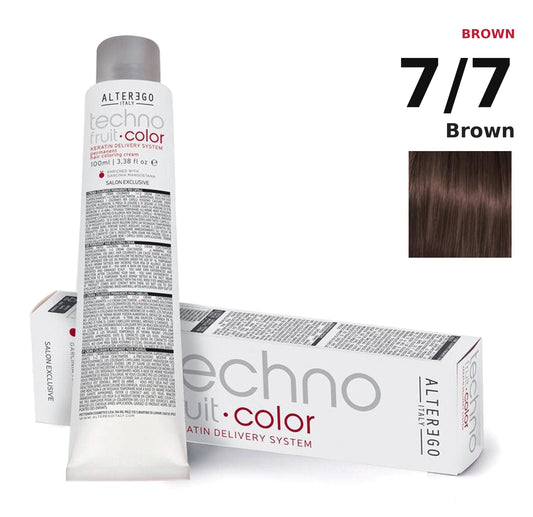 Alter Ego Italy Technofruit Color 7/7 Brown hair color