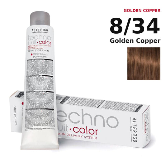 Alter Ego Italy Technofruit Color 8/34 Golden Copper hair color