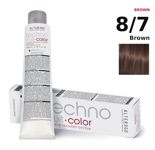 Alter Ego Italy Technofruit Color 8/7 Brown hair color