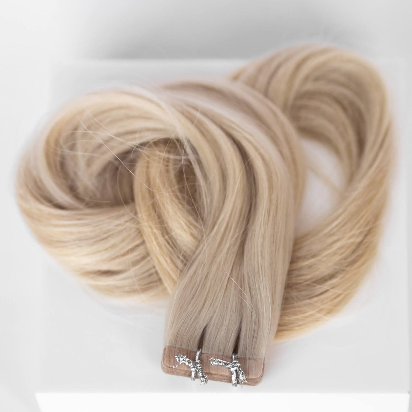 Tape-In 22" 50g Professional Hair Extensions - #80 Hollywood Blonde