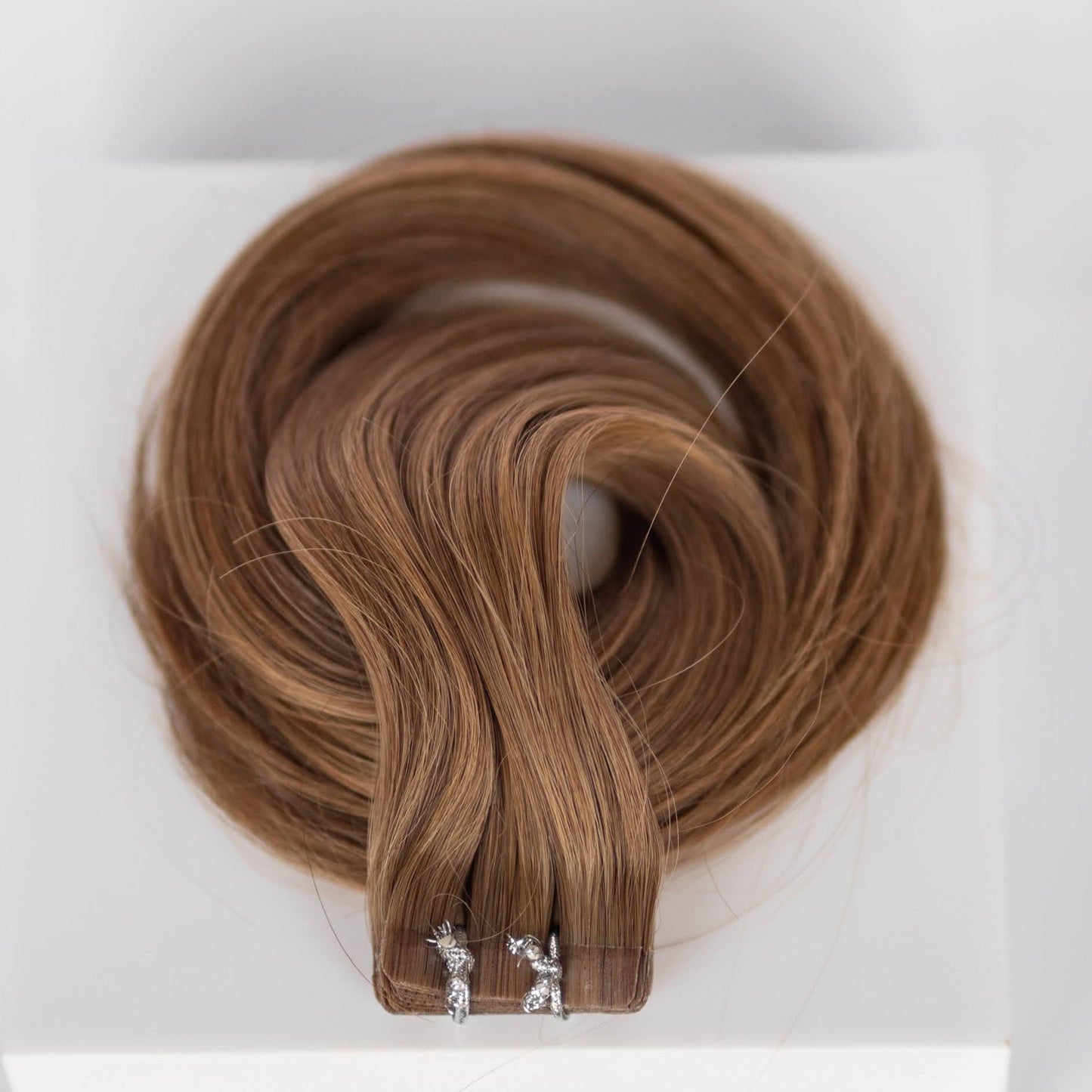 Tape-In 18" 50g Single Donor Virgin - #6 Cinnamon Brown (aka Chestnut Brown)