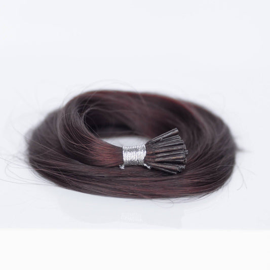 I-Tip 22" 25g Single Donor Virgin - #550 Rouge (aka Cinnamon Mocha)