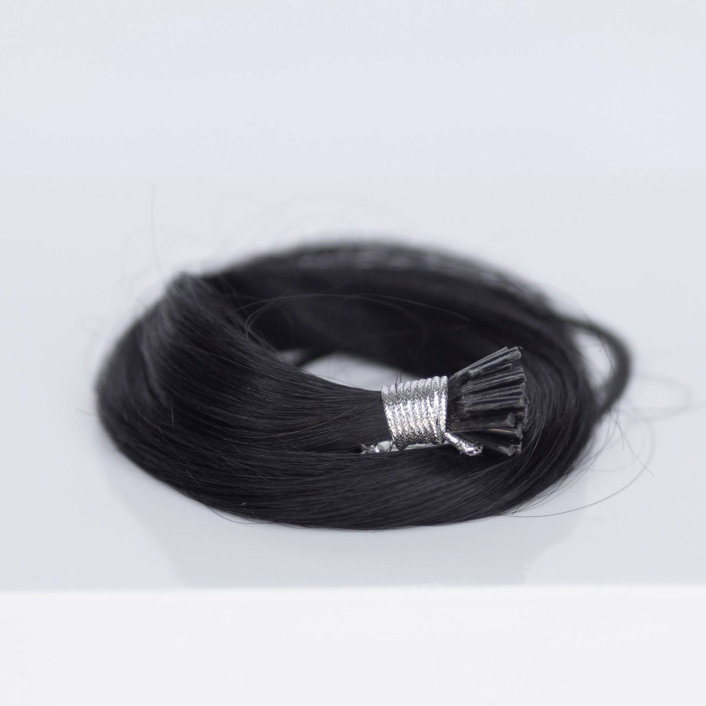 I-Tip 24" 25g Single Donor Virgin - #1 Noir (aka Jet Black)