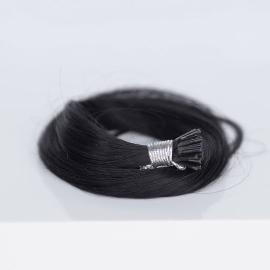 I-Tip 18" 25g Professional Hair Extensions - #1 Noir (aka Jet Black)