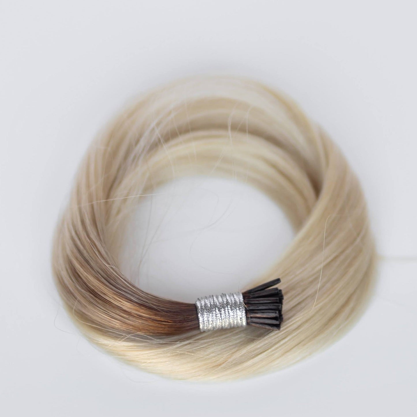 I-Tip 18" 25g Single Donor Virgin -#T3/60 Cocoa Rooted Blonde (aka Rooted Walnut Brown/Ash Blonde)