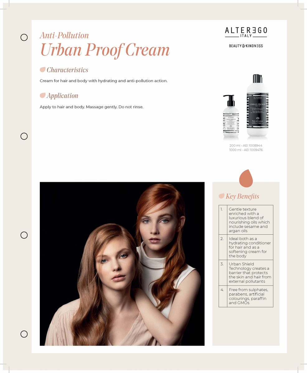 Alter Ego Italy Urban Proof — Urban Proof Cream / 1000 ML / 33.81 oz